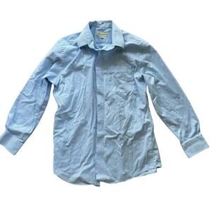 Tommy Bahamas Button Down Shirt Light Blue & White 15.1/2